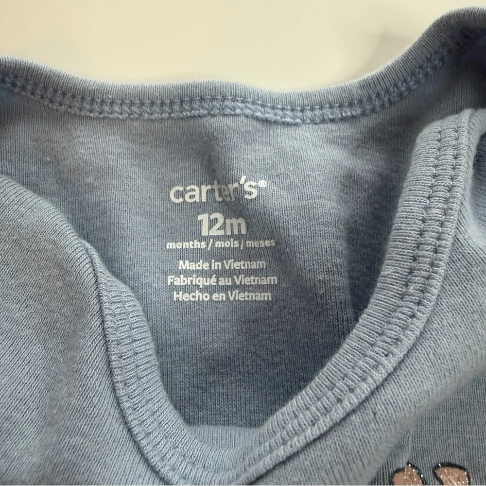 Carter's Blue 'Cousin Crew' Long Sleeve Bodysuit